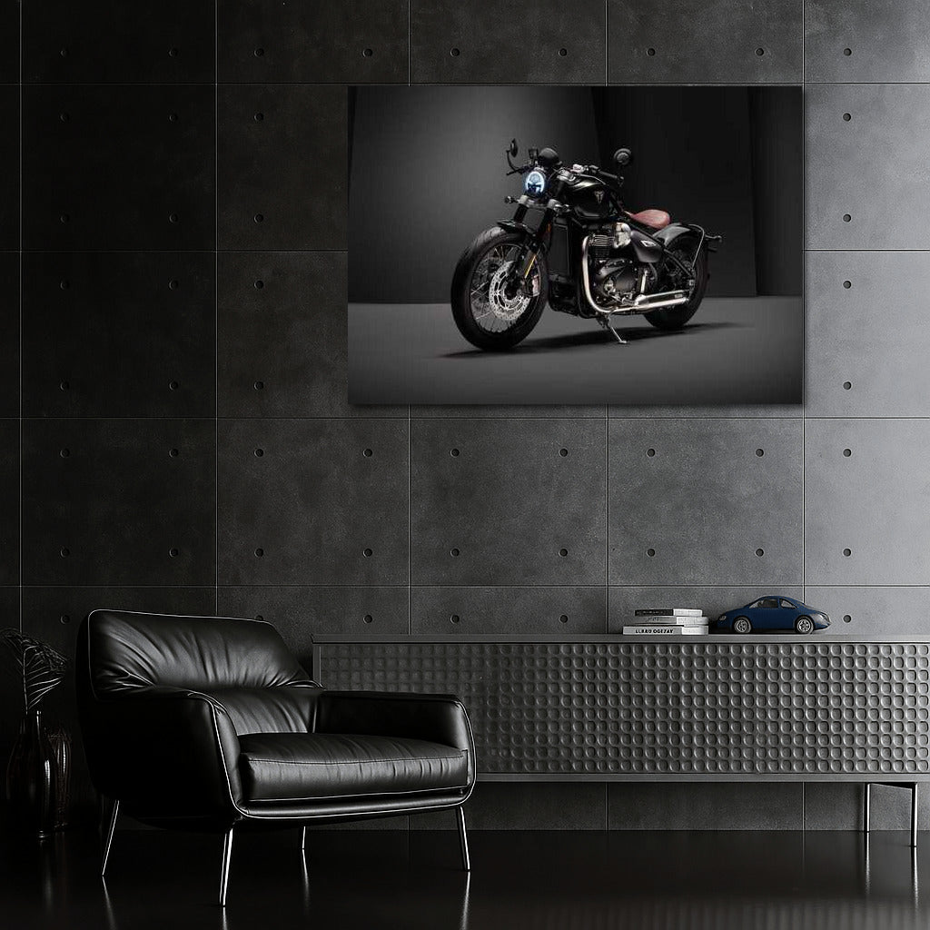 Black Triumph Bonneville Bobber: Passion for Speed and Freedom