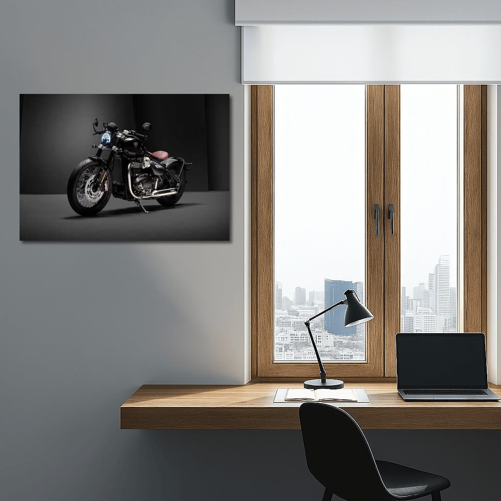 Black Triumph Bonneville Bobber: Passion for Speed and Freedom