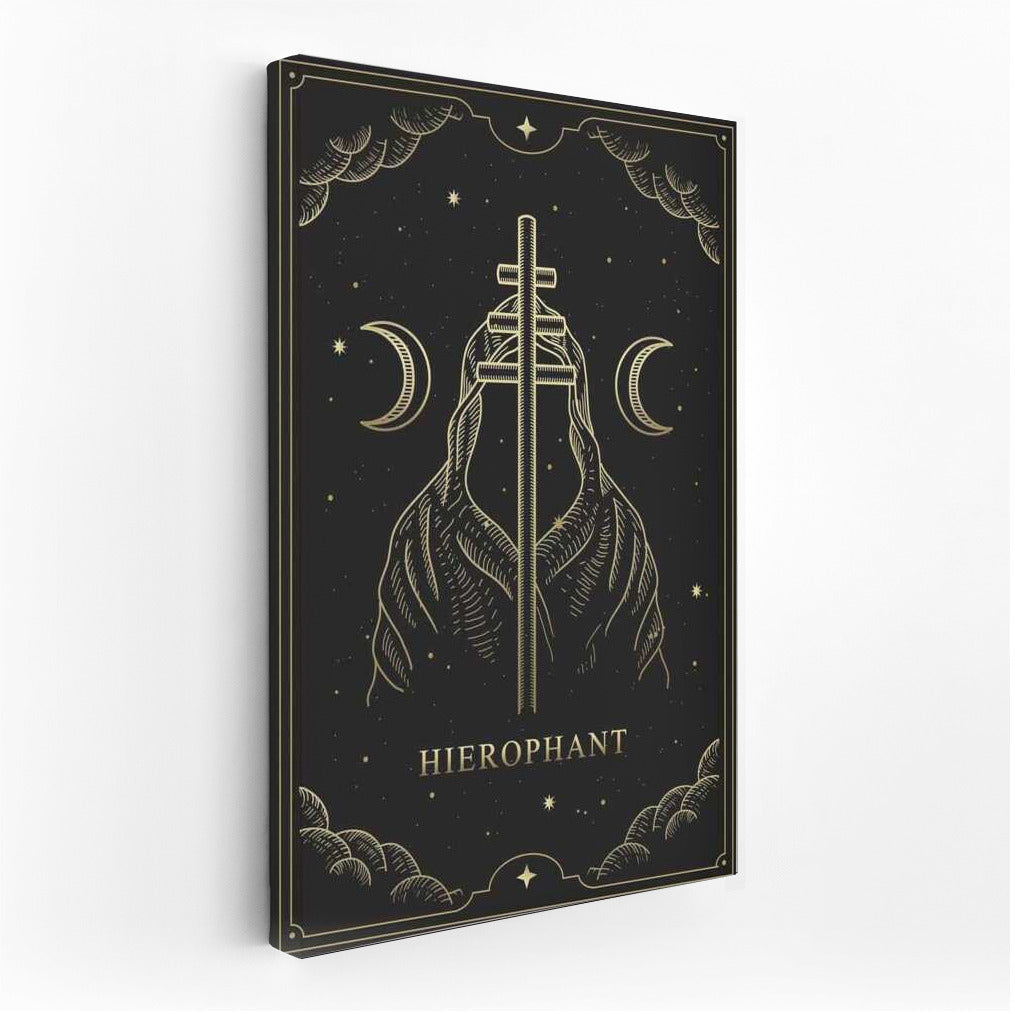 Tarot Arcana: Mysterious Hierophant for Magical Interior
