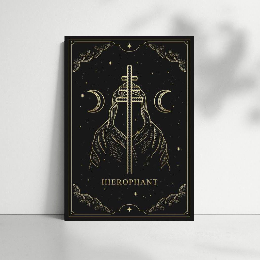 Tarot Arcana: Mysterious Hierophant for Magical Interior
