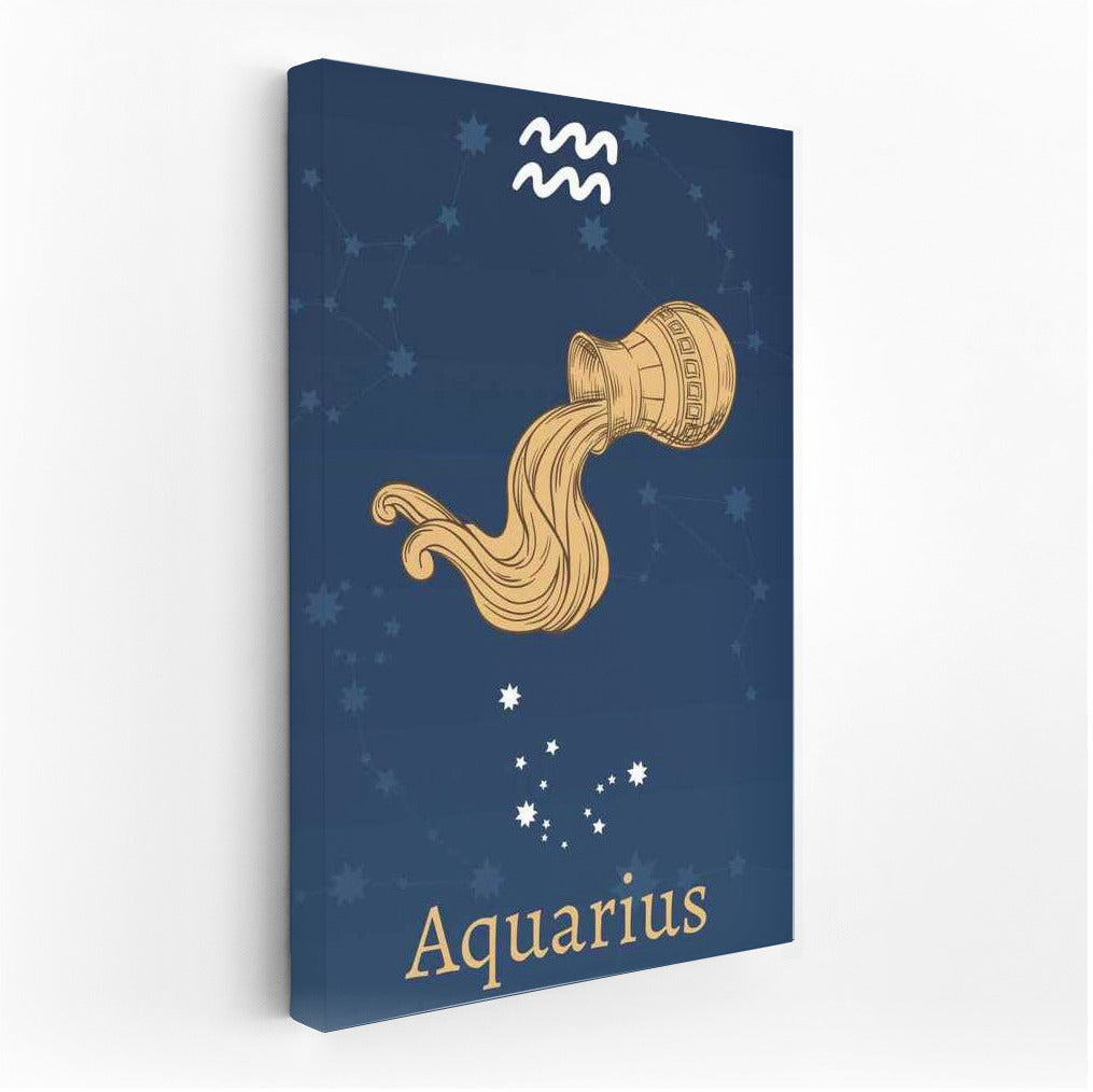 Aquarius Star Magic: Mystical Wall Art
