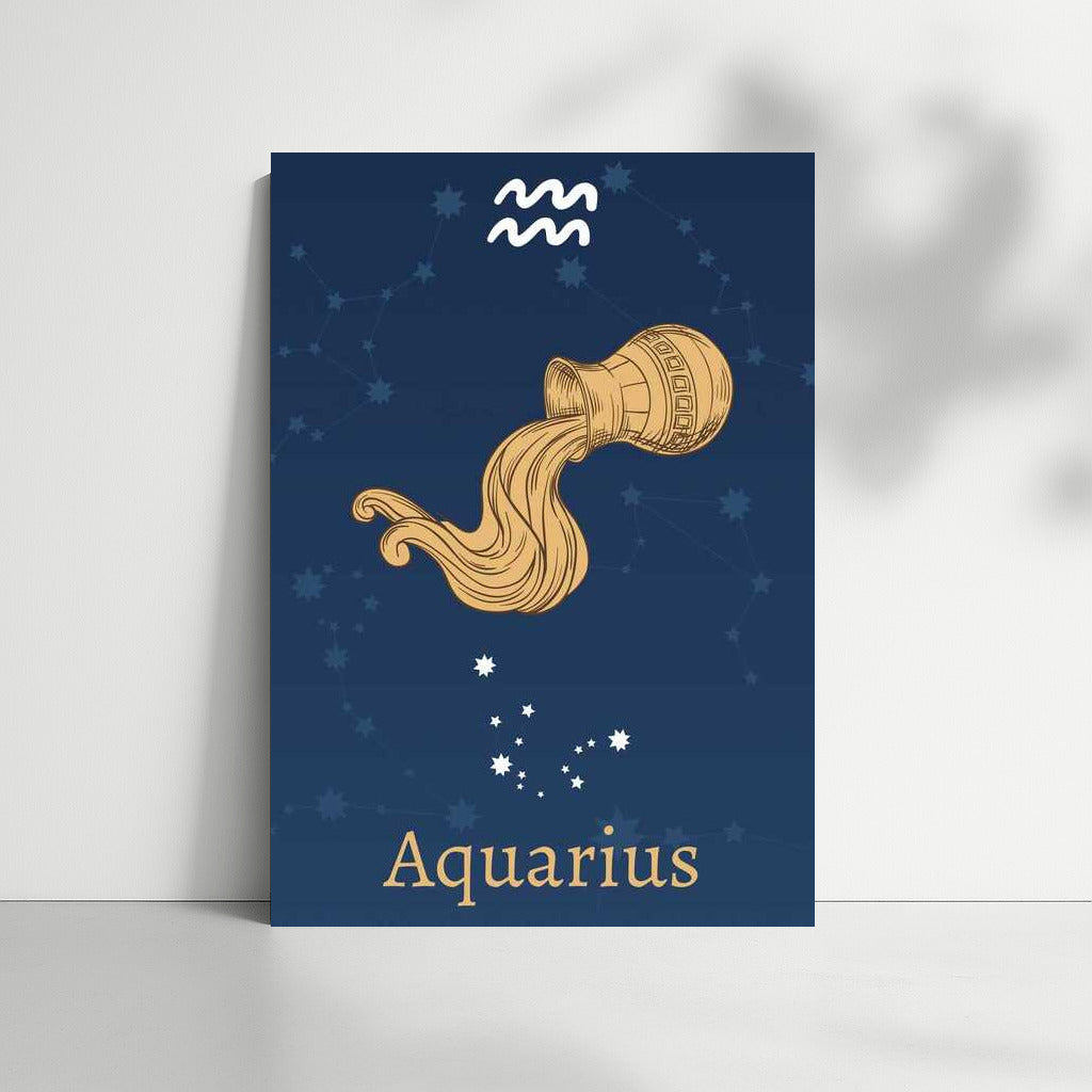 Aquarius Star Magic: Mystical Wall Art