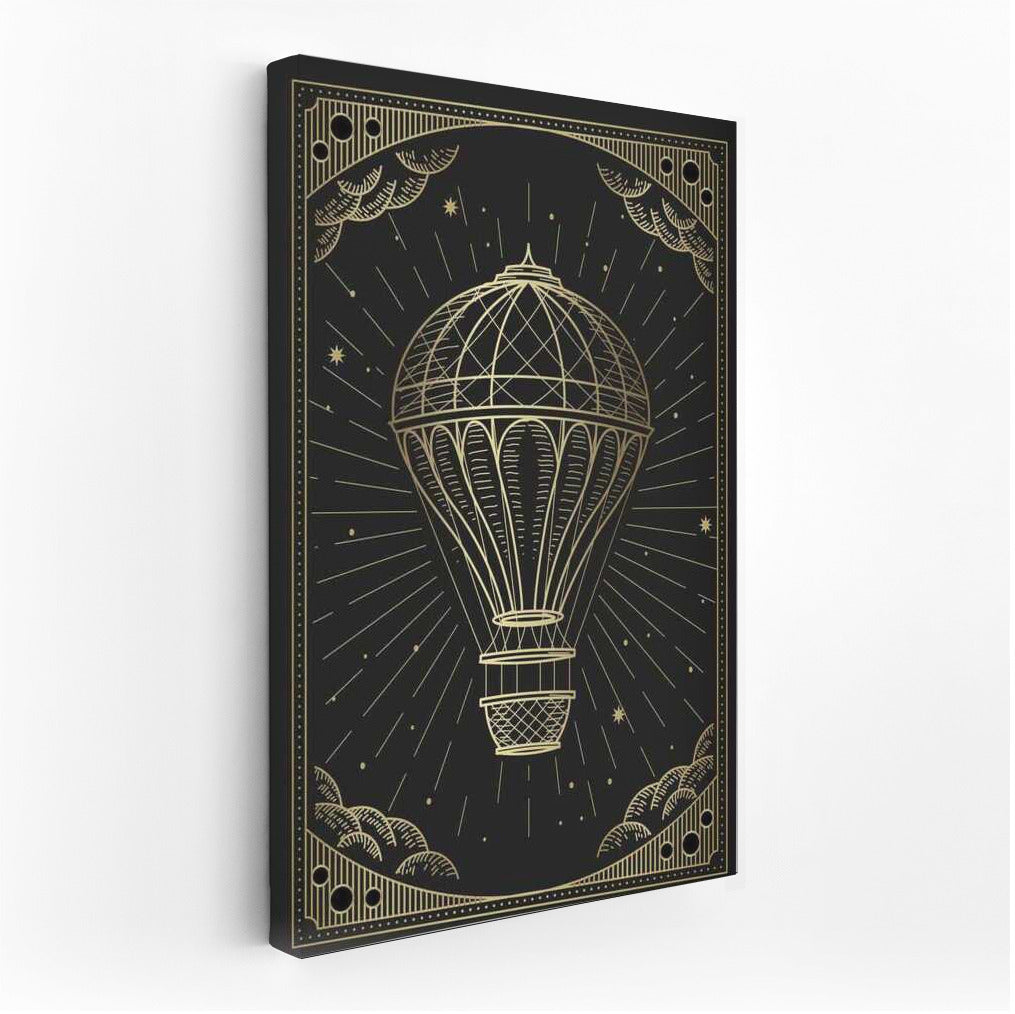Golden Ball in the Starry Sky: Magical Wall Decoration