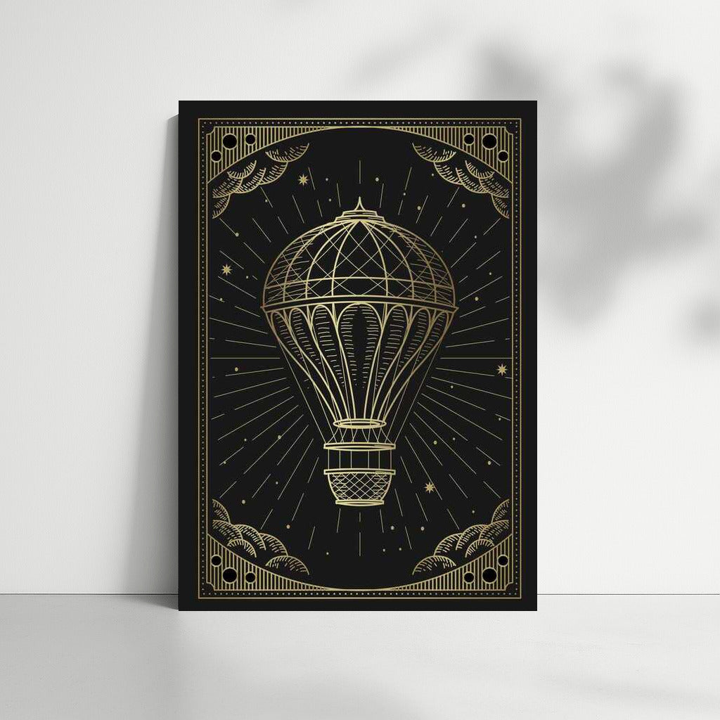 Golden Ball in the Starry Sky: Magical Wall Decoration