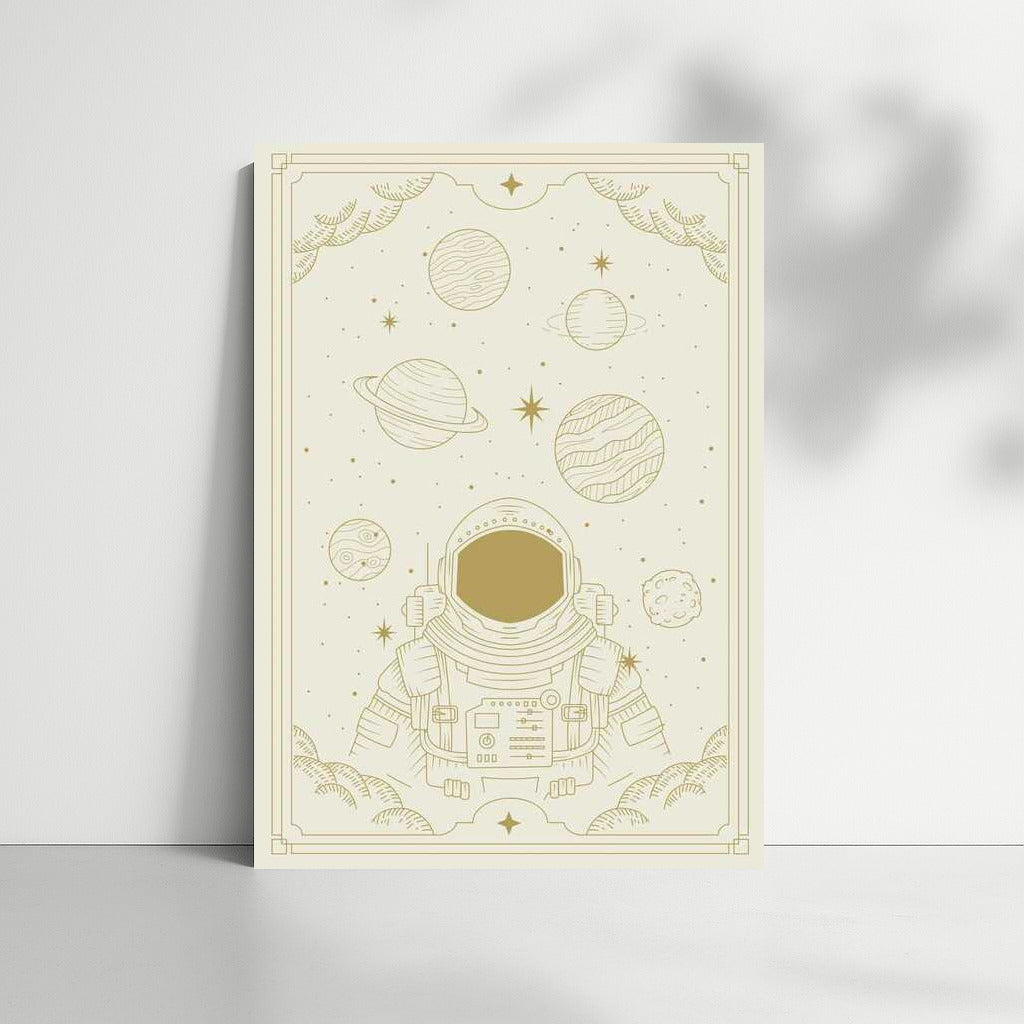 Astronaut in Fantasy World: Space Travel Between Planets