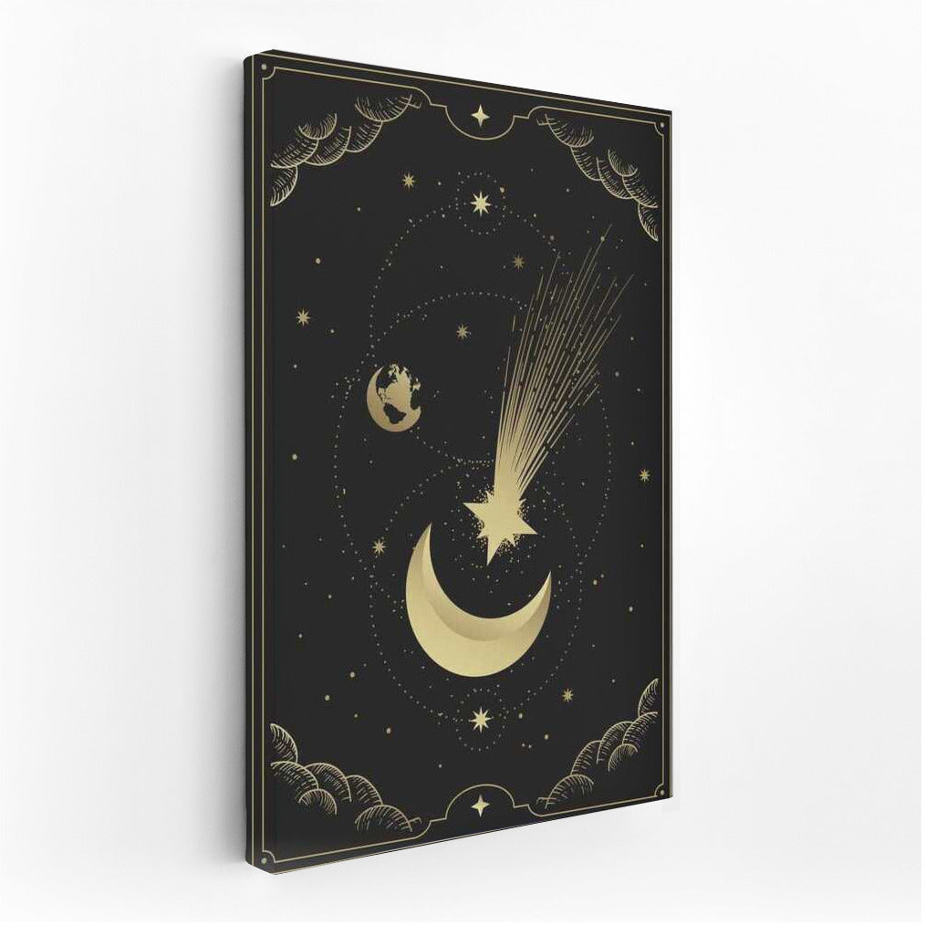 Starfall under the Golden Sickle: Magical Lunar Inspiration