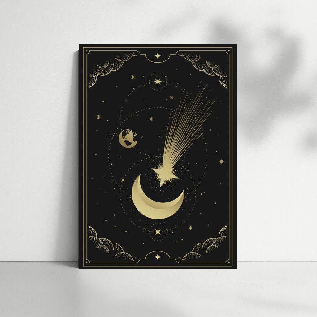 Starfall under the Golden Sickle: Magical Lunar Inspiration