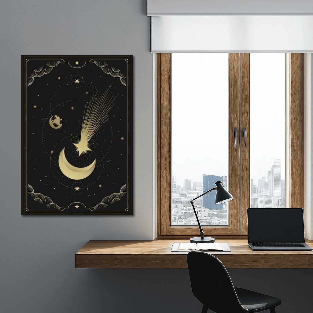 Starfall under the Golden Sickle: Magical Lunar Inspiration
