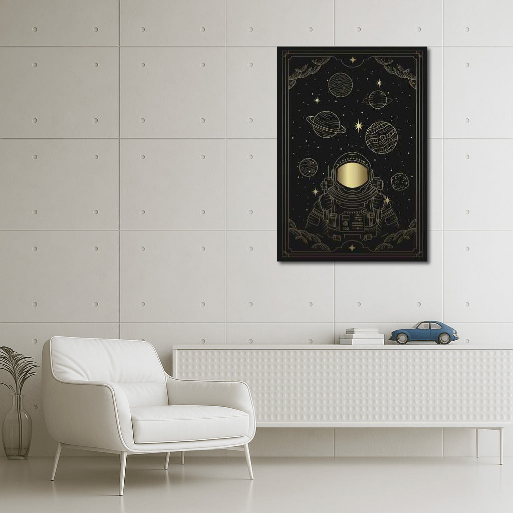 Mysterious Astronaut: Journey Among Stars and Planets