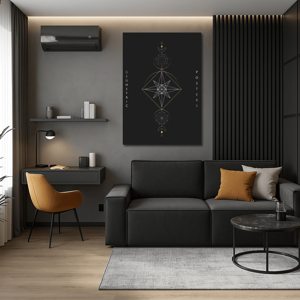Geometric Star: Minimalistic Decor for Modern Interior