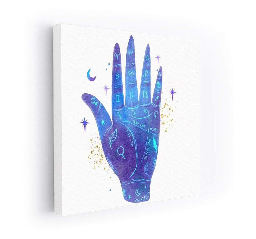 Purple Astrologer's Palm: Starry Sky at Your Fingertips