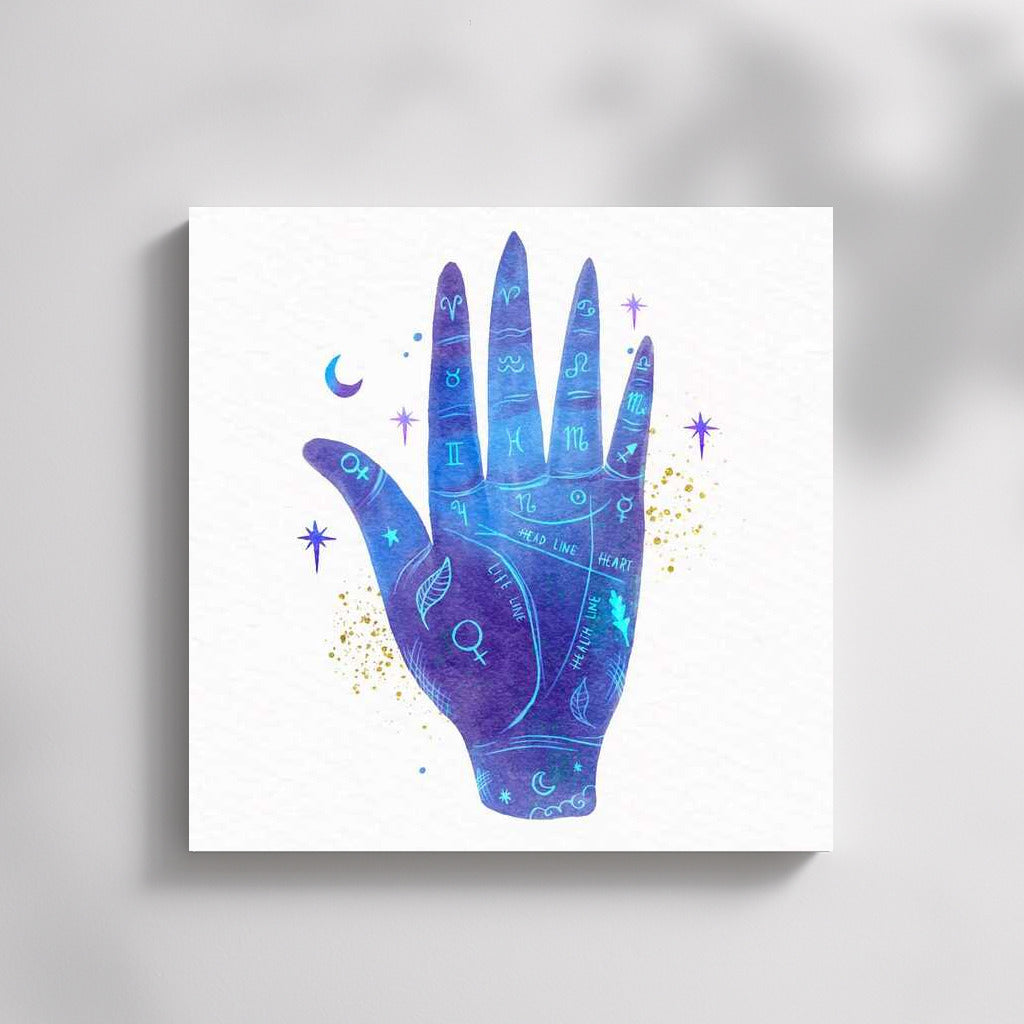Purple Astrologer's Palm: Starry Sky at Your Fingertips