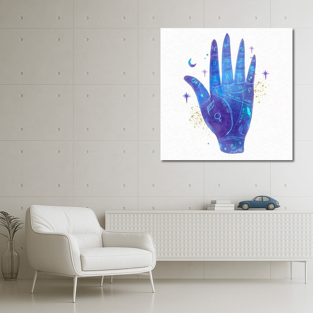 Purple Astrologer's Palm: Starry Sky at Your Fingertips
