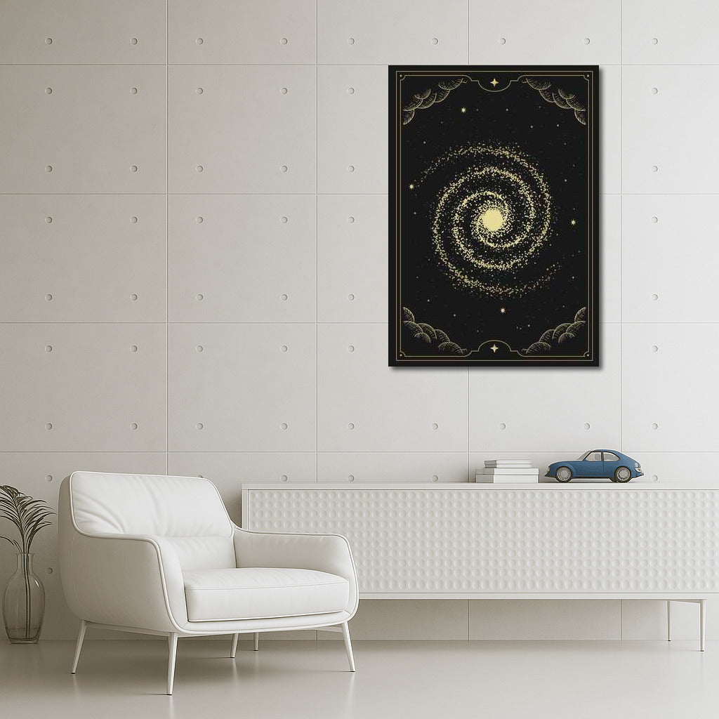 Galactic Vortex: Star Sparkle for Interiors