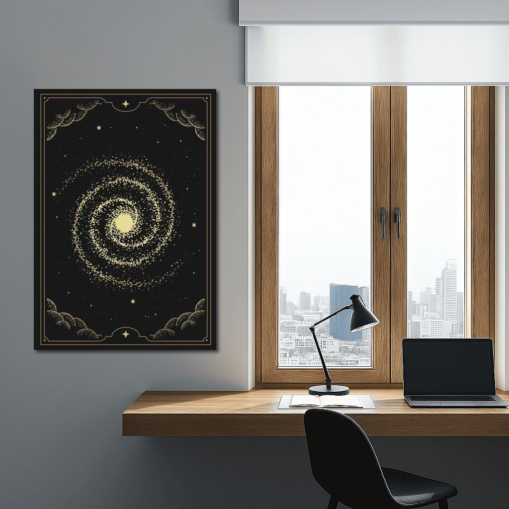 Galactic Vortex: Star Sparkle for Interiors