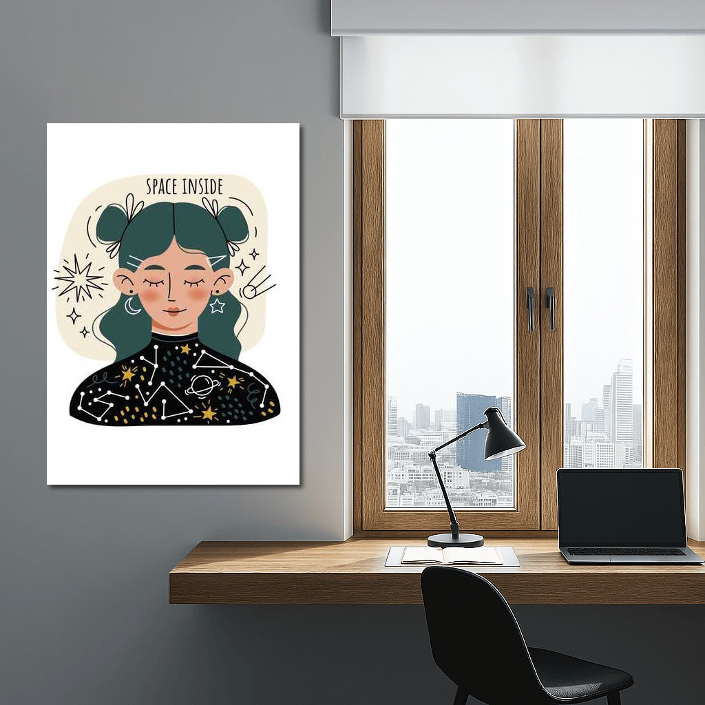 Galactic Portrait: Constellations and Dreams for Wall Decor