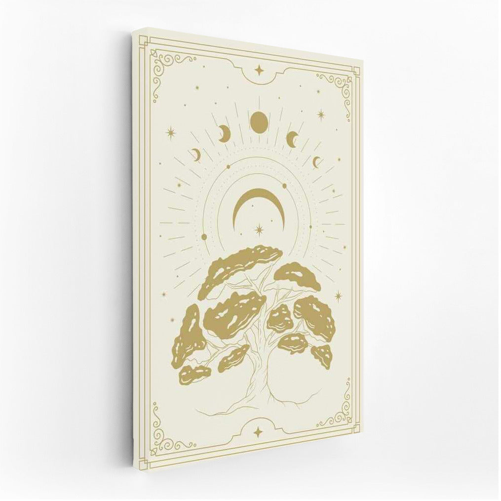 Golden Tree of the Universe: Moonlight and Starry Charm for Interior