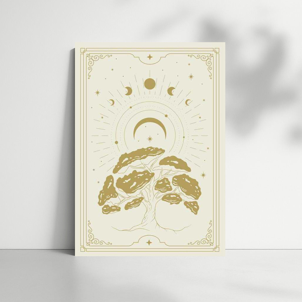 Golden Tree of the Universe: Moonlight and Starry Charm for Interior