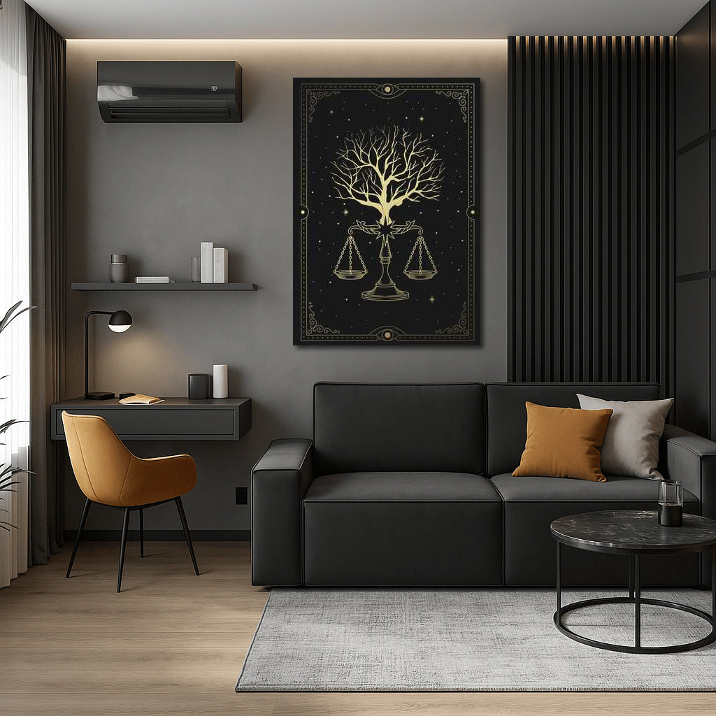 Golden Tree of Balance: Dance of Stars and Libra for Interior