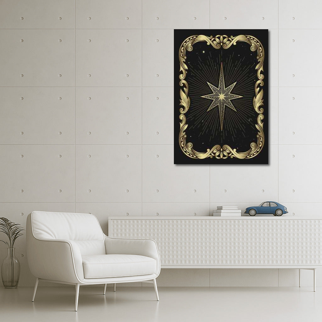 Starry Shine in a Golden Frame: Elegance and Mysticism for the Interior