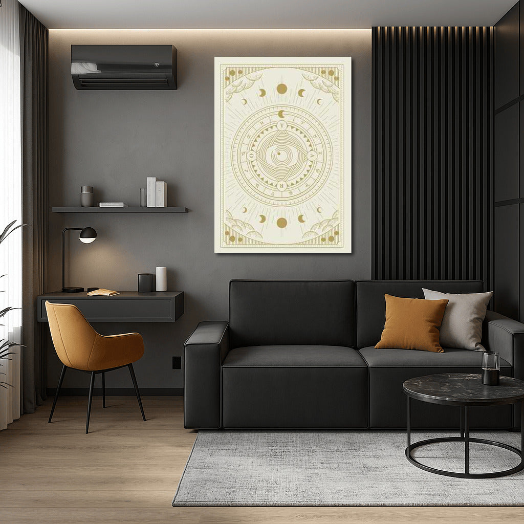 Mystical Symphony of Moons and Symbols: Interior Decoration