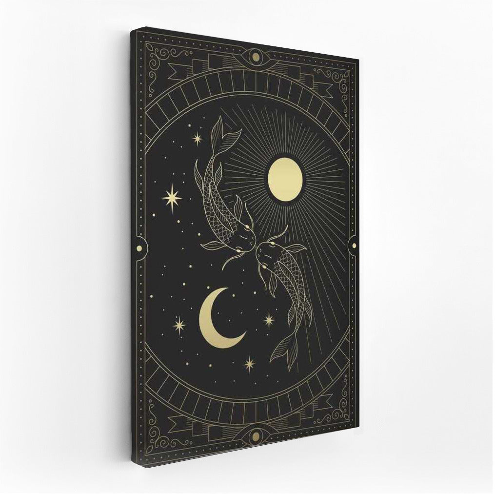 Moon Dance of Pisces: Elegant Wall Decor