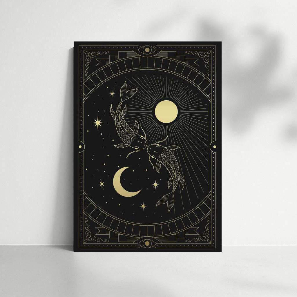 Moon Dance of Pisces: Elegant Wall Decor