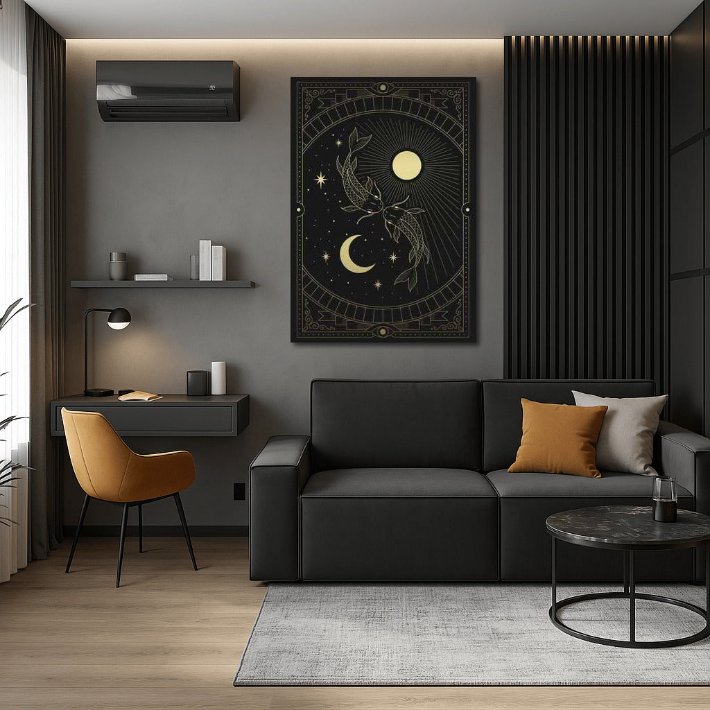 Moon Dance of Pisces: Elegant Wall Decor