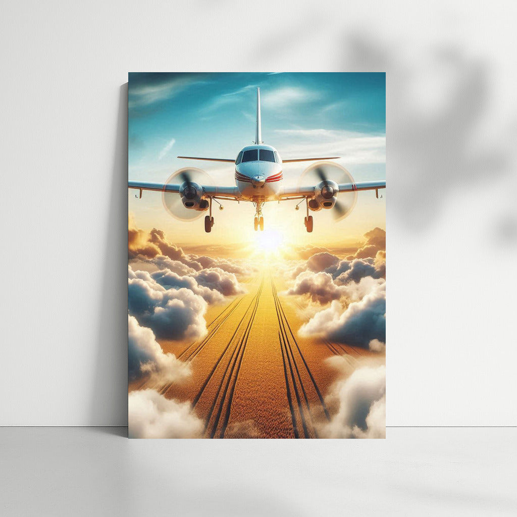 Wings of Freedom: Agricultural Plane in the Clouds