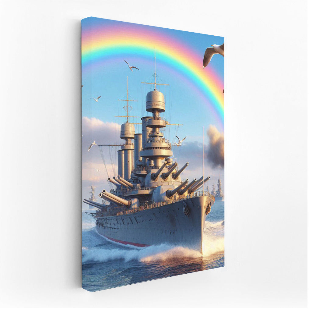 Fearsome Battleships Under the Rainbow: Contemporary Wall Art for Collection