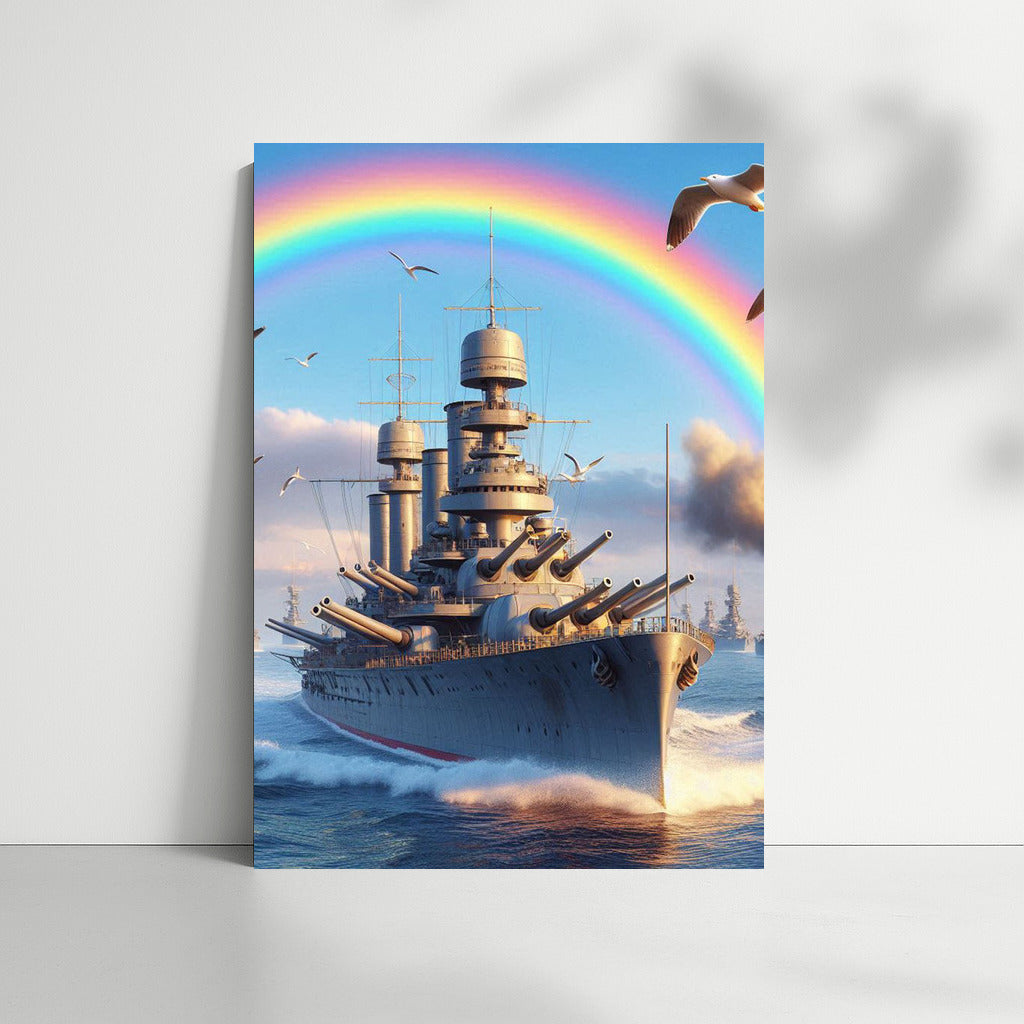 Fearsome Battleships Under the Rainbow: Contemporary Wall Art for Collection