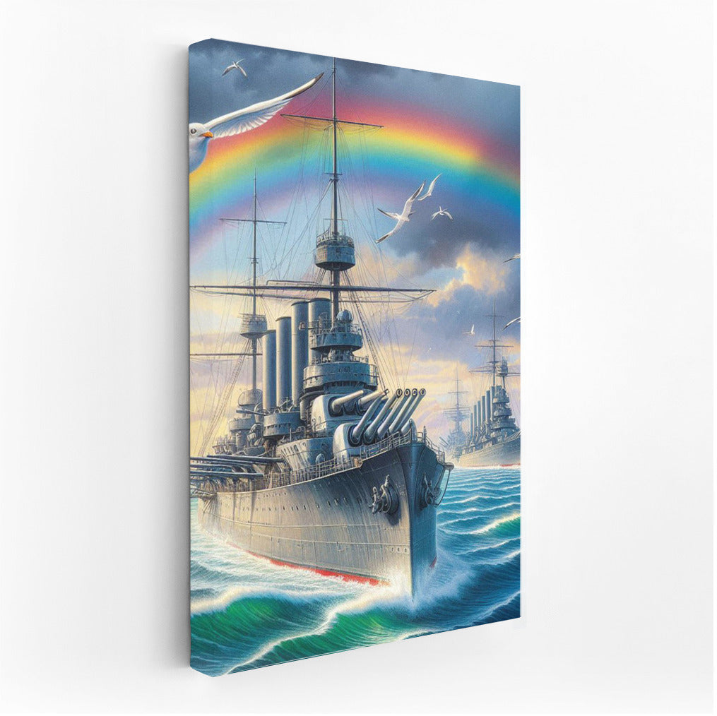Mighty Battleships Under the Rainbow: The Majesty of the Ocean