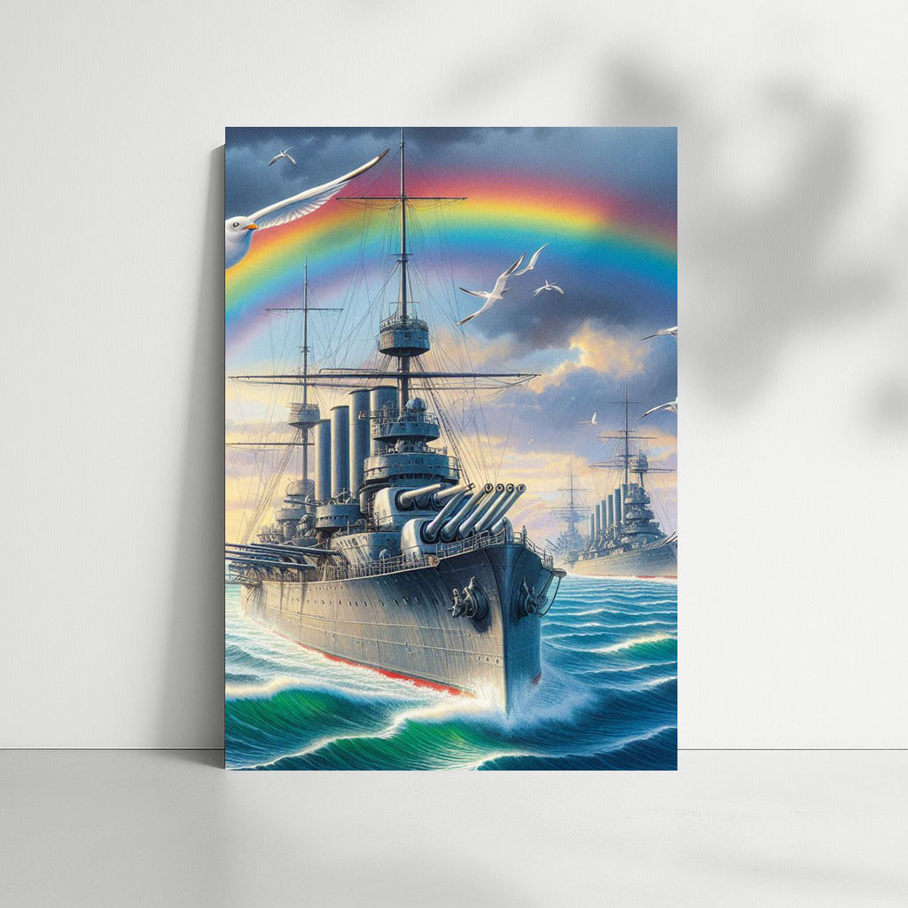 Mighty Battleships Under the Rainbow: The Majesty of the Ocean