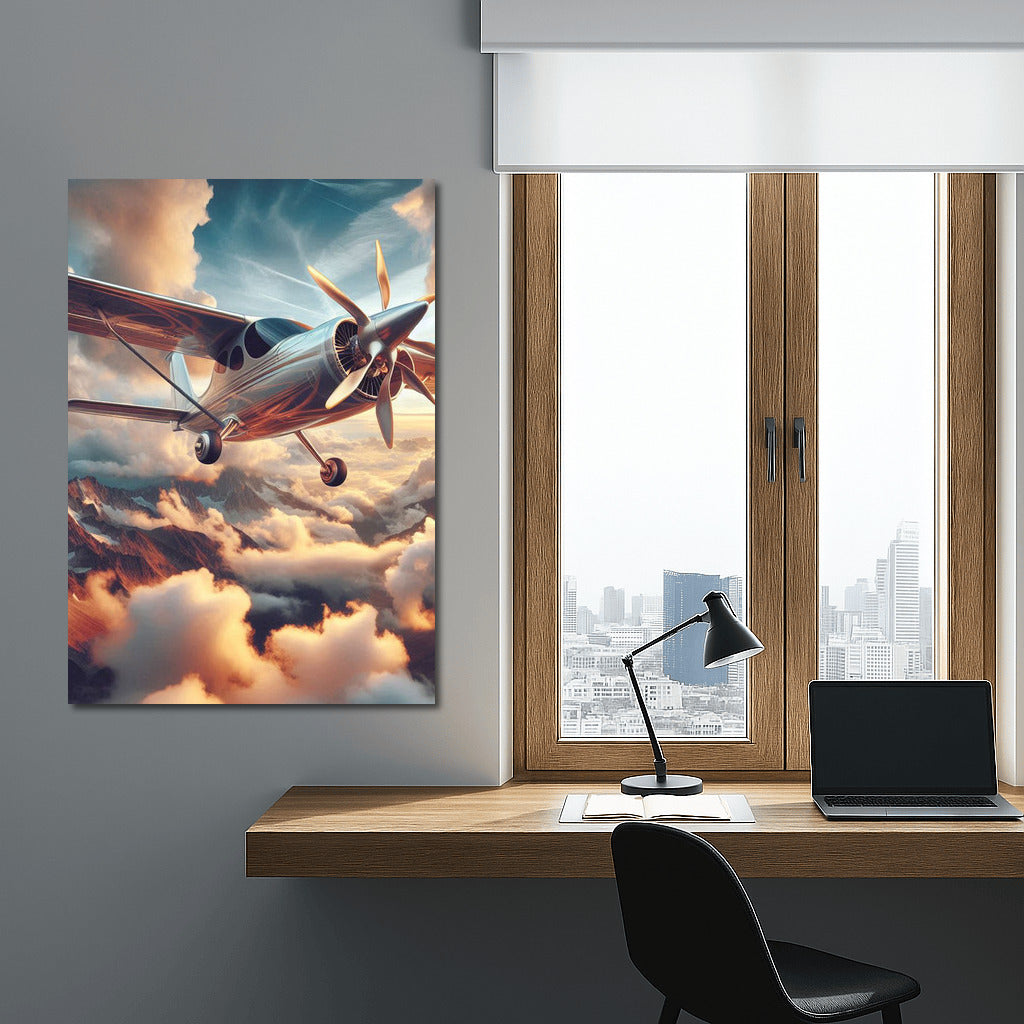 Experimental Airplane in the Clouds: Journey to Dreams