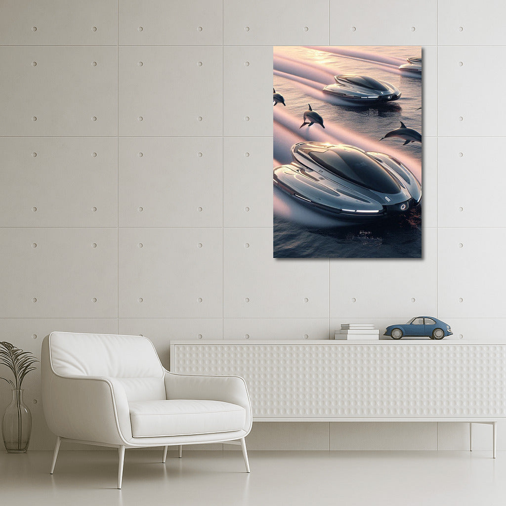 Futuristic Hovercrafts and Dolphins: The Aquatic Fusion of the Future