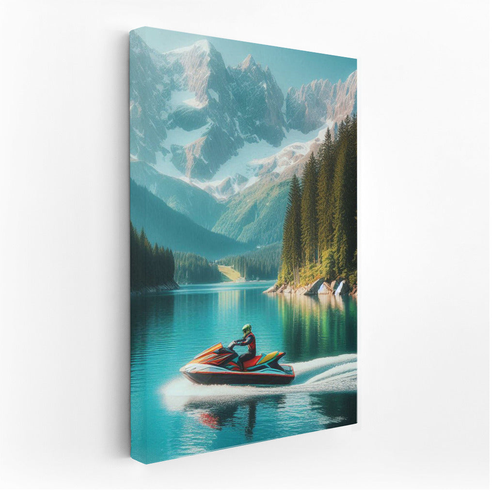 Mountain Wind: Jet Ski on the Lake