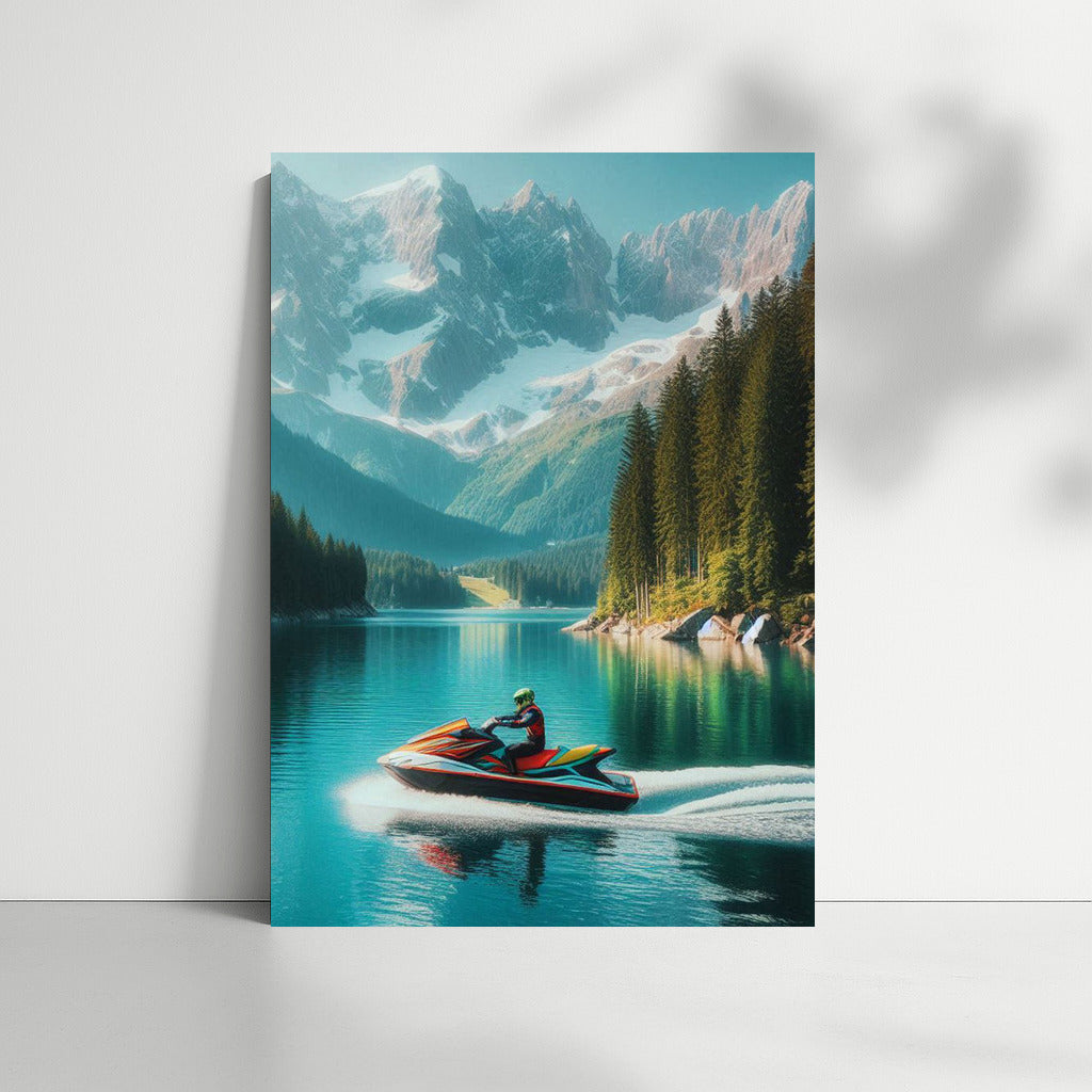 Mountain Wind: Jet Ski on the Lake