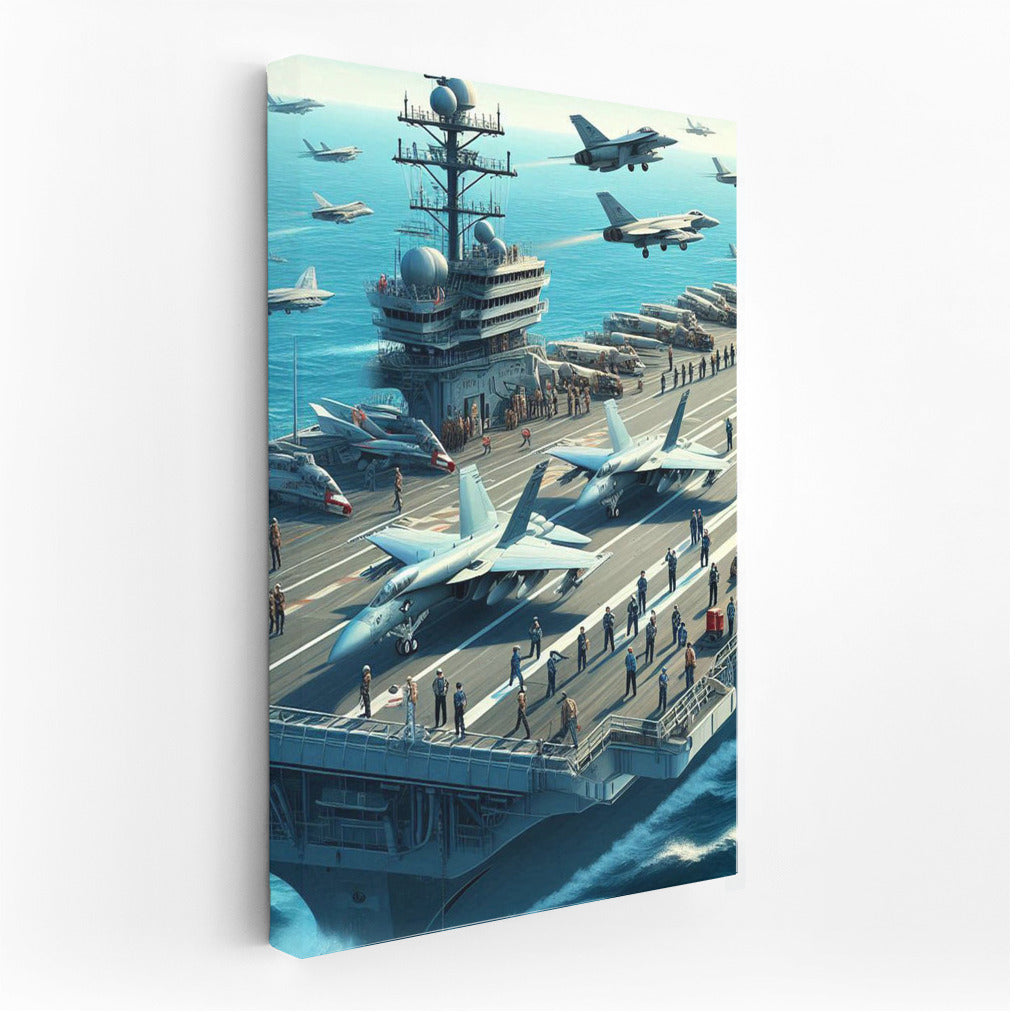 Steel Wings Over the Ocean: Military Aircraft and Aircraft Carrier