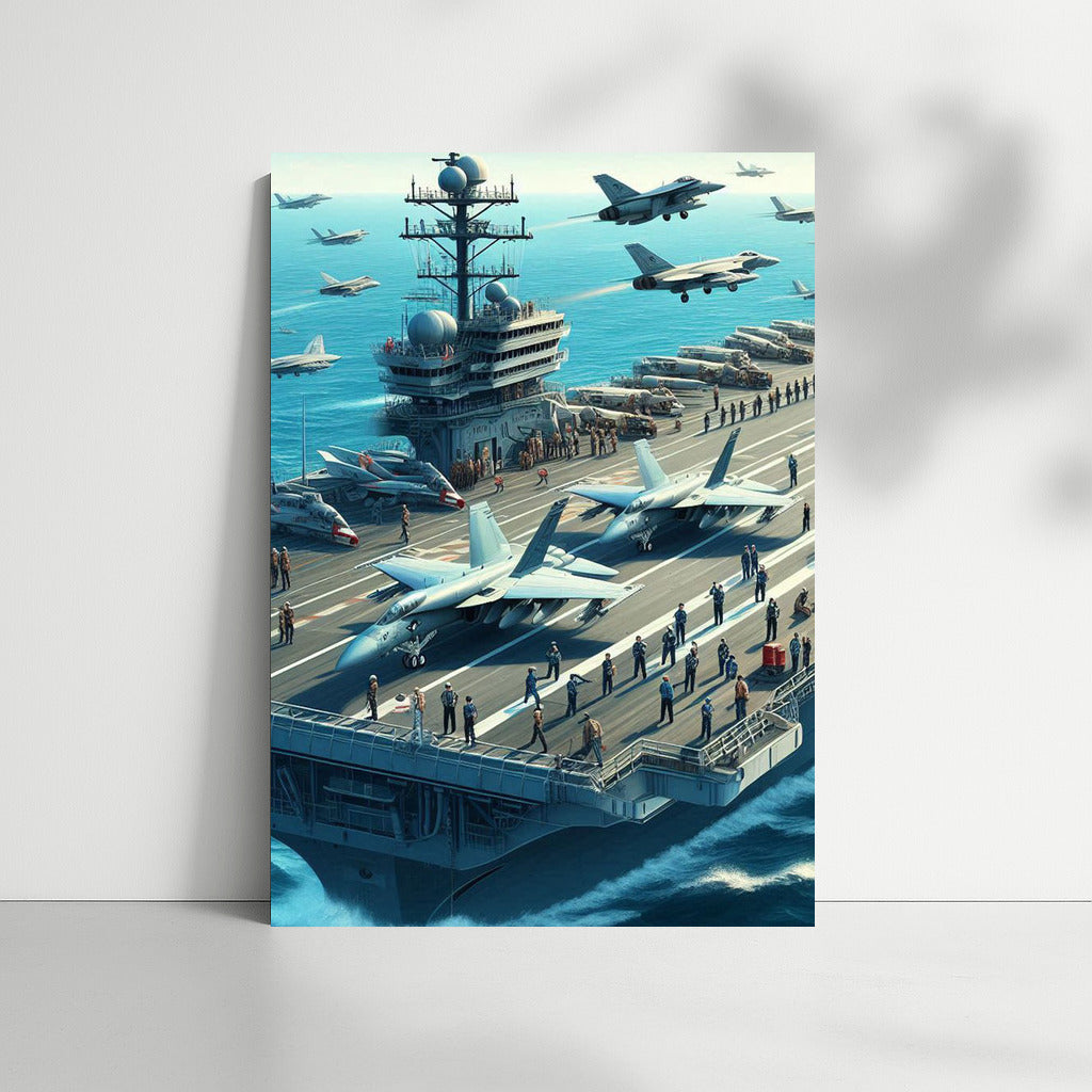 Steel Wings Over the Ocean: Military Aircraft and Aircraft Carrier
