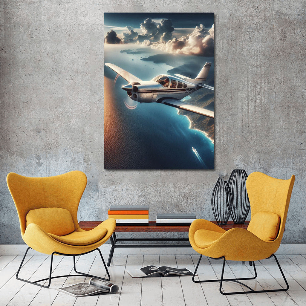 Freedom of Flight: Single-Body Airplane Over the Ocean