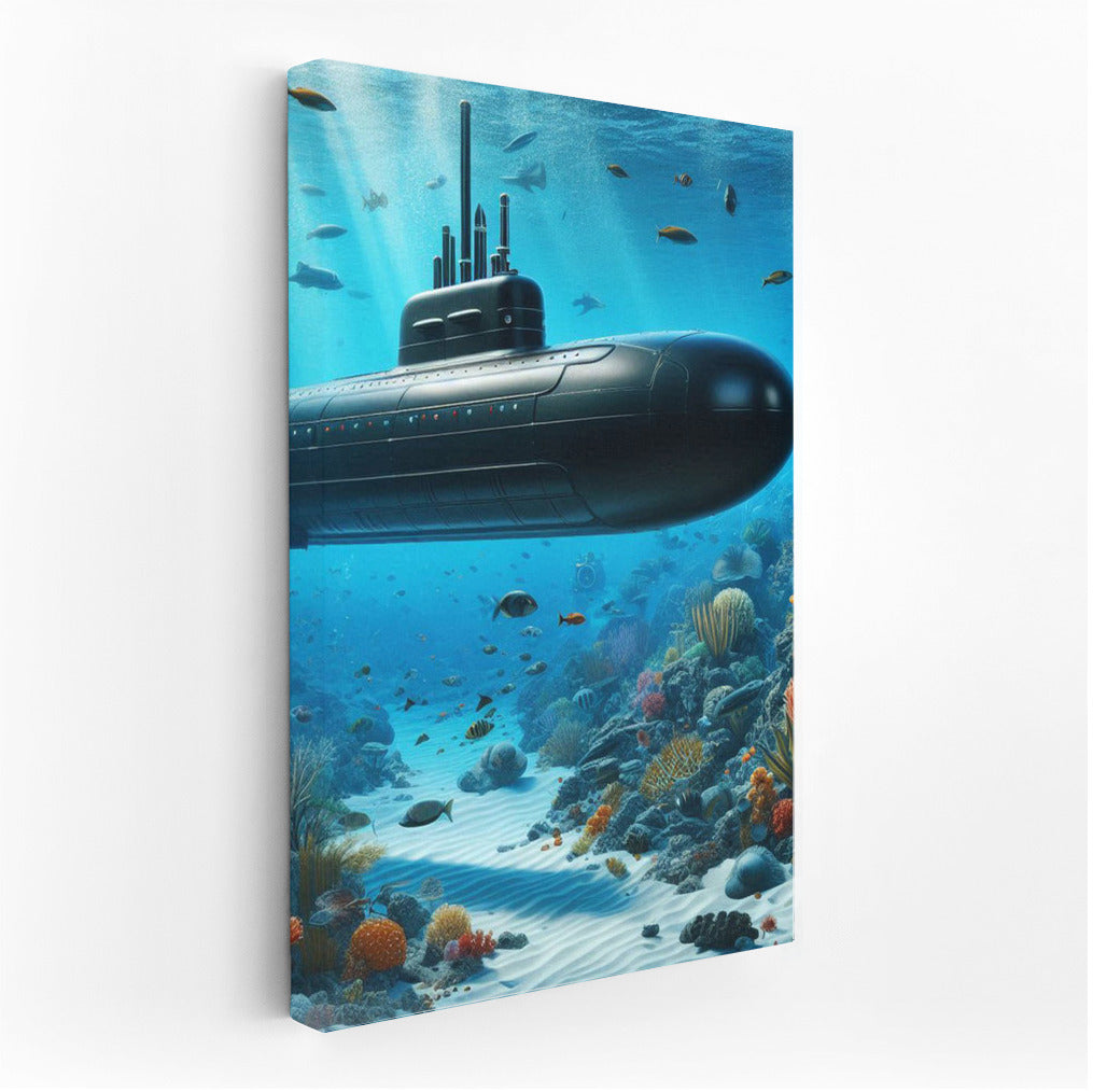 Deep Patrol: Submarine Among Coral Reefs