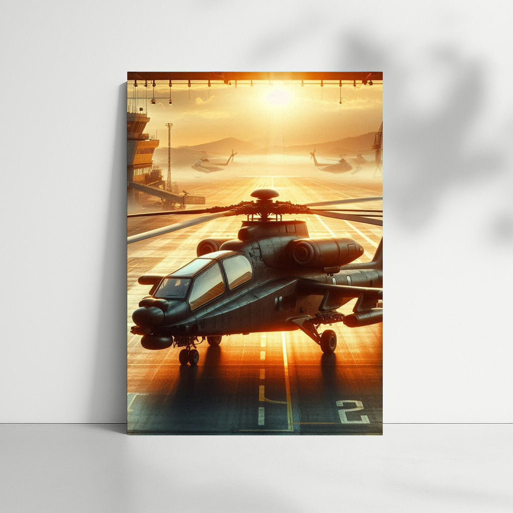 Helicopter Sunset: Airport Adventures