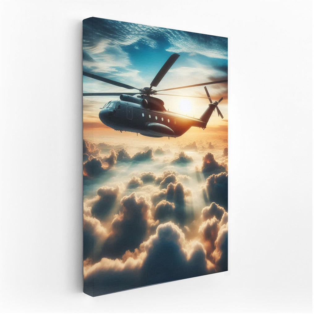 Hovering Transport Helicopter in the Clouds: Freedom and Power
