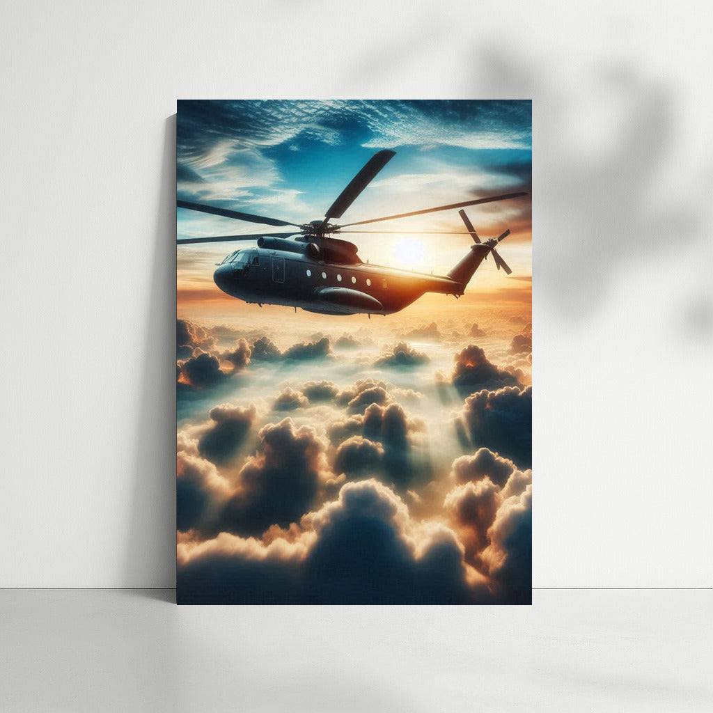 Hovering Transport Helicopter in the Clouds: Freedom and Power