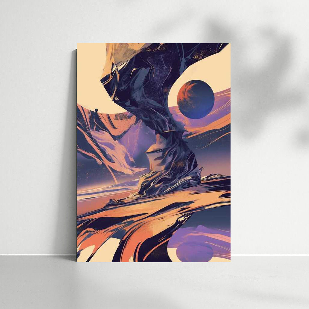 Emotional Vortex: Monochrome Abstraction