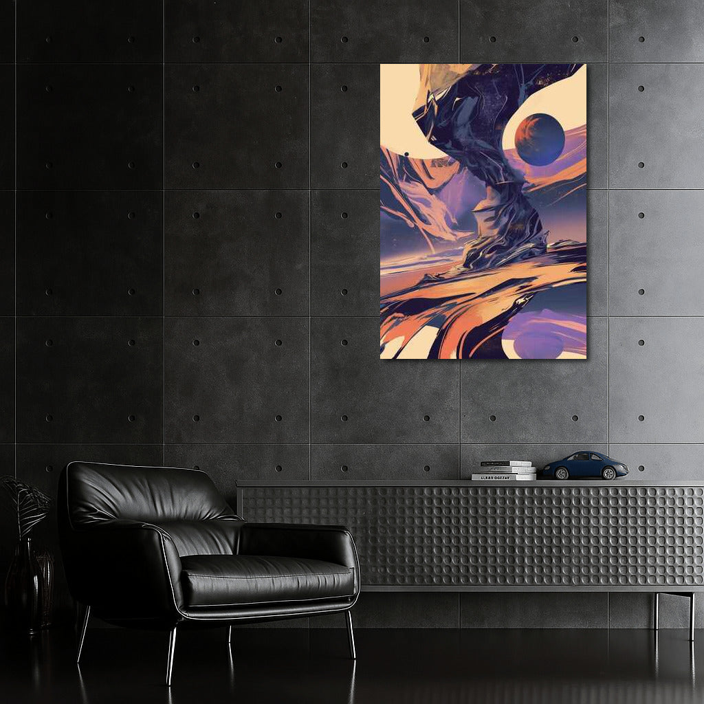 Emotional Vortex: Monochrome Abstraction