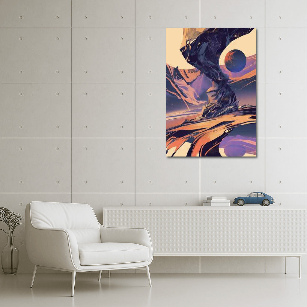 Emotional Vortex: Monochrome Abstraction