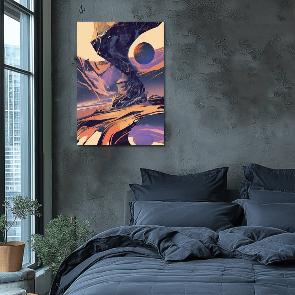 Emotional Vortex: Monochrome Abstraction