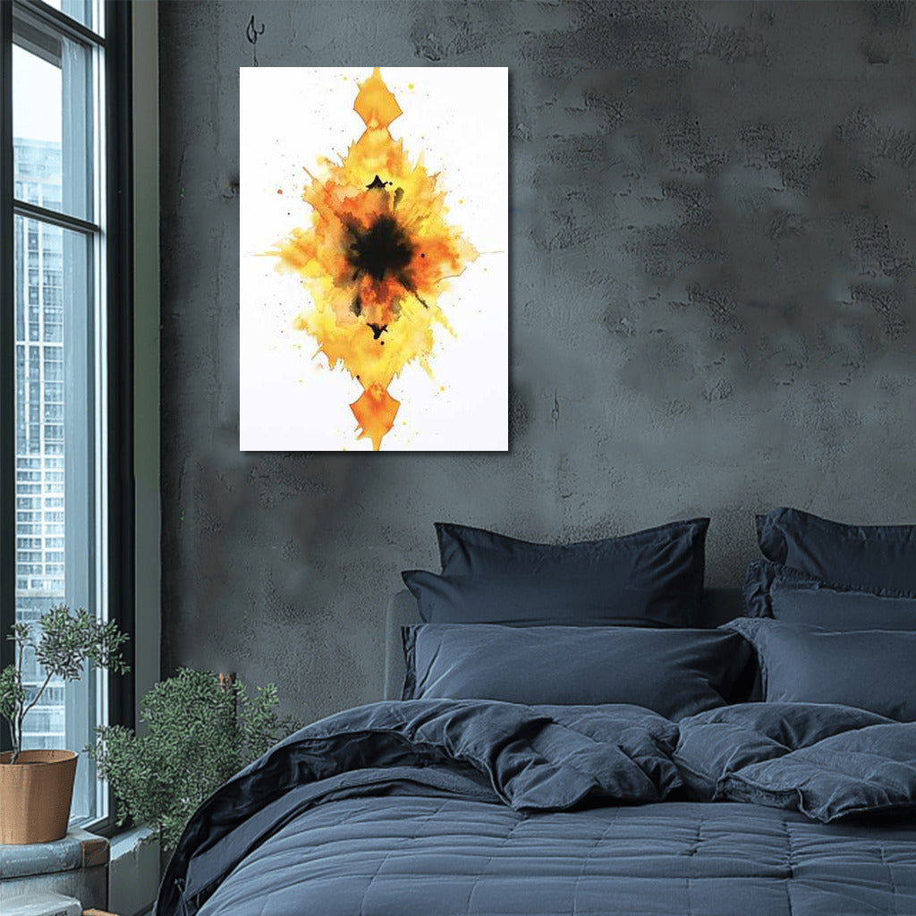 Abstract Diamonds: A Burst of Color for Vibrant Walls