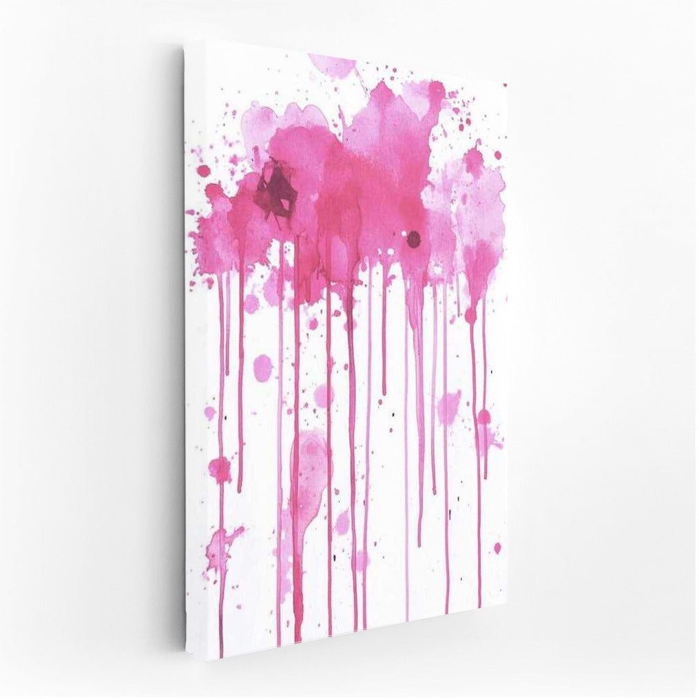Pink Swirl: Abstract Ink